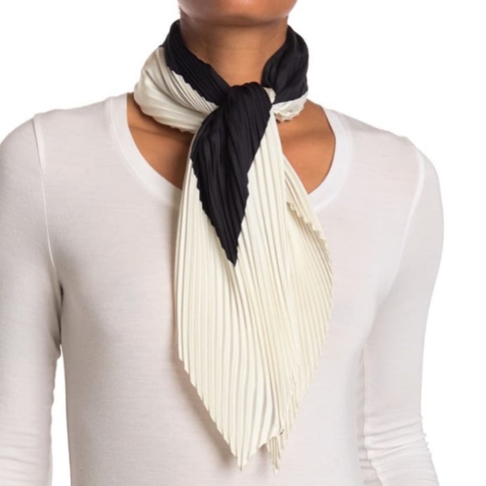 Valentino Silk Black & White Scarf (new with tags)